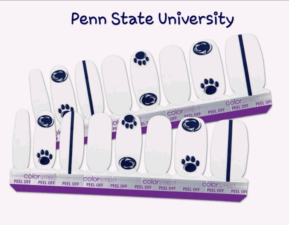 Color Street Nail Polish Strips Clemson University Football Basketball Fan